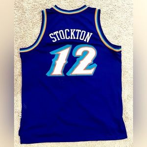 John Stockton Utah Jazz throwback jersey - XL
